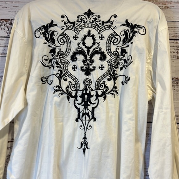 Victorious Embellished Button Down Shirt Size L - Picture 4 of 7